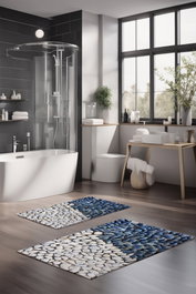 Mijölnir Juego de alfombrillas de baño CT-5180 Multicolor